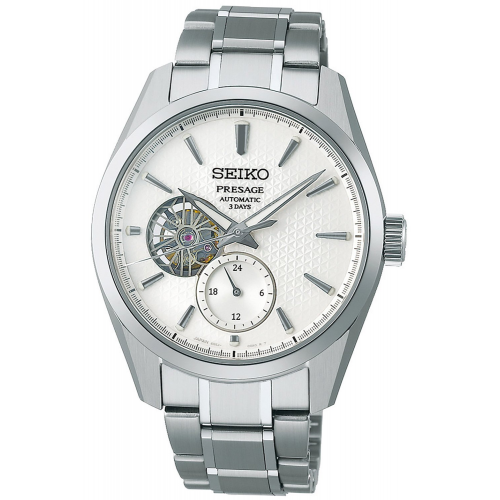 Seiko SPB415J1 Presage Herren-Automatikuhr Sharp Edged Stahl/Weiß