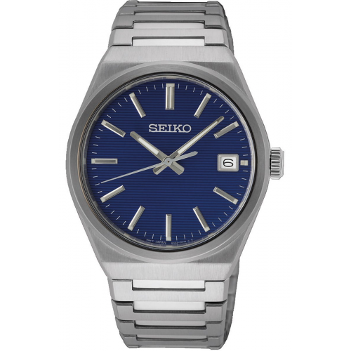 Seiko SUR555P1 Herrenarmbanduhr Quarz Stahl/Blau