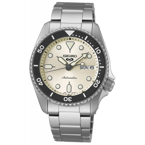 Seiko SRPK31K1 Unisex-Armbanduhr Automatik Stahl/Beige