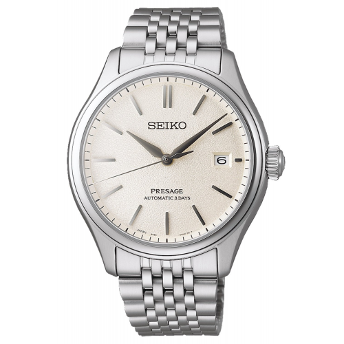 Seiko SPB463J1 Presage Herren-Automatikuhr Classic Silberfarben