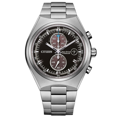 Citizen CA7090-87E Eco-Drive Herrenuhr Chronograph Titan Schwarz