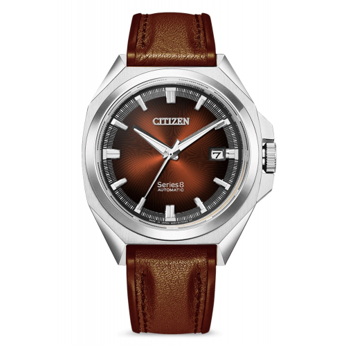 Citizen NB6011-11W Herrenuhr Automatik Series 8 Dunkelbraun