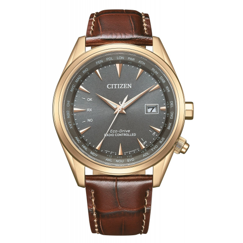 Citizen CB0273-11H Eco-Drive Funk-Solar Herrenuhr Braun/Anthrazit