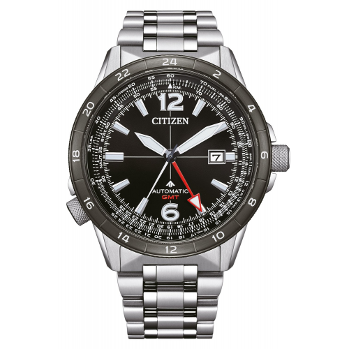 Citizen NB6046-59E Promaster Sky Herrenuhr Automatik GMT Stahl/Schwarz