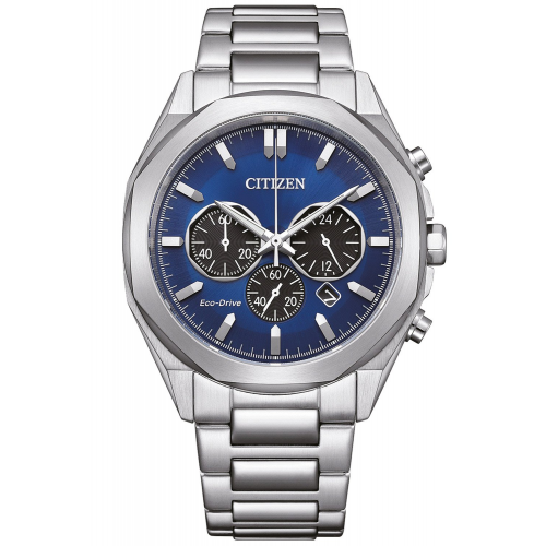 Citizen CA4590-81L Eco-Drive Chronograph Herrenuhr Stahl/Blau