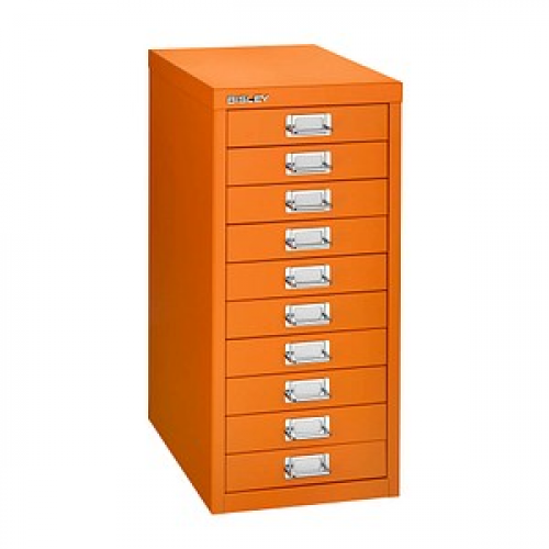 BISLEY MultiDrawer™ L2910 Schubladenschrank orange 10 Schubladen 27,8 x 38,0 x 59,0 cm