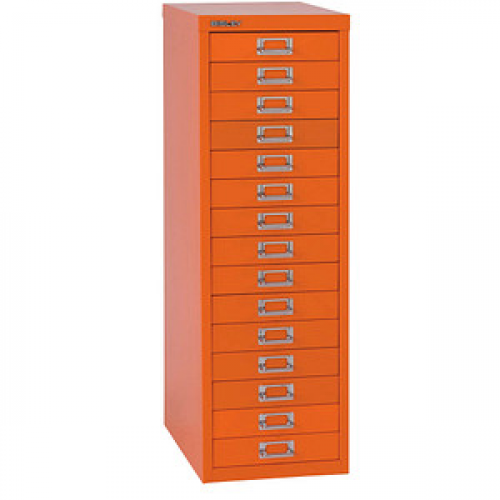 BISLEY MultiDrawer™ L3915 Schubladenschrank orange 15 Schubladen 27,8 x 38,0 x 85,7 cm