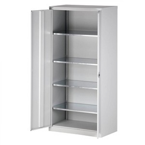 BISLEY Stahlschrank HC782S4G645 lichtgrau 91,4 x 50,0 x 195,0 cm, aufgebaut