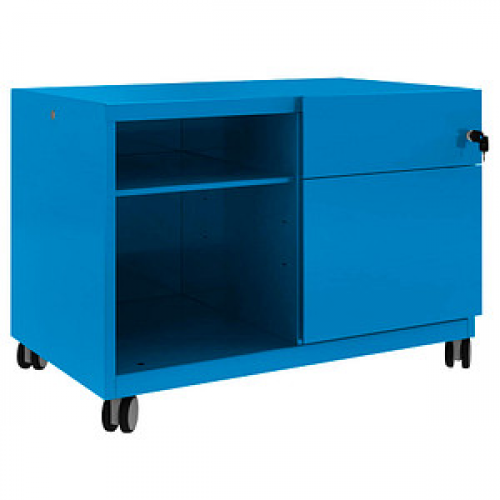 BISLEY Note™ Caddy Rollcontainer blau 2 Auszüge 80,0 x 49,0 x 56,3 cm