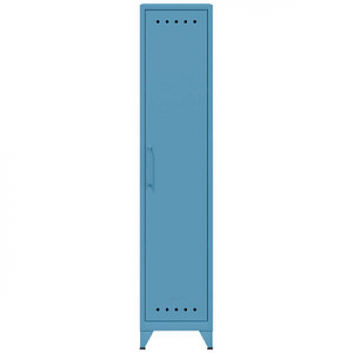 BISLEY Stahlschrank Fern Locker FERLOC3S605 blau 38,0 x 51,0 x 180,0 cm, aufgebaut