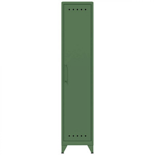 BISLEY Stahlschrank Fern Locker FERLOC3S623 olivgrün 38,0 x 51,0 x 180,0 cm, aufgebaut