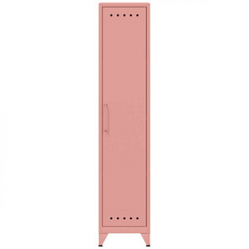 BISLEY Stahlschrank Fern Locker FERLOC3S620 pastelpink 38,0 x 51,0 x 180,0 cm, aufgebaut