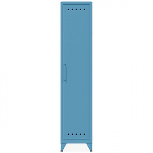 BISLEY Stahlschrank Fern Locker FERLOC605 blau 38,0 x 51,0 x 180,0 cm, aufgebaut