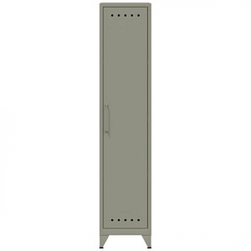 BISLEY Stahlschrank Fern Locker FERLOC3S645 lichtgrau 38,0 x 51,0 x 180,0 cm, aufgebaut