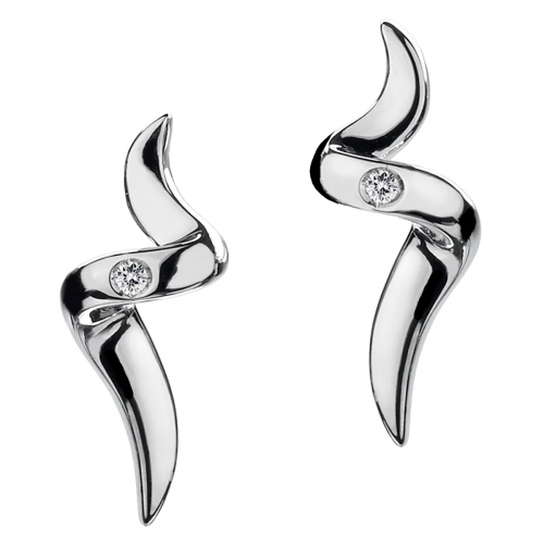 Hot Diamonds DE221 Damen Diamant-Ohrringe Silber Ohrstecker Sensual