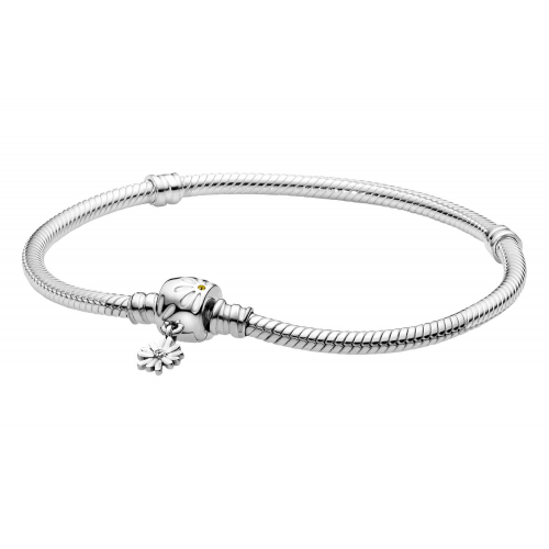 Pandora 598776C01 Silber Damen-Armband Moments Schlangenkette Gänseblümchen