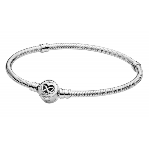 Pandora 599365C00 Damen-Silberarmband Unendlichkeits-Herz