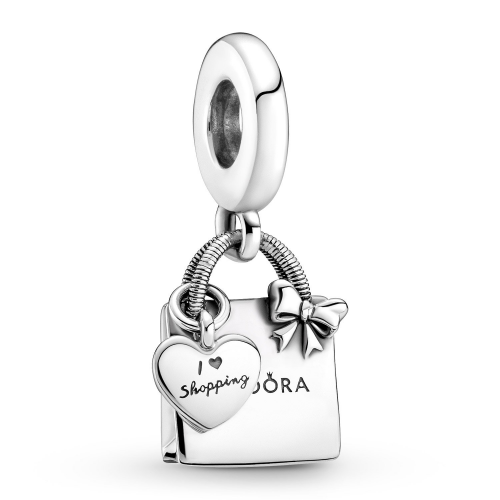 Pandora 799536C00 Silber Charm-Anhänger Einkaufstasche