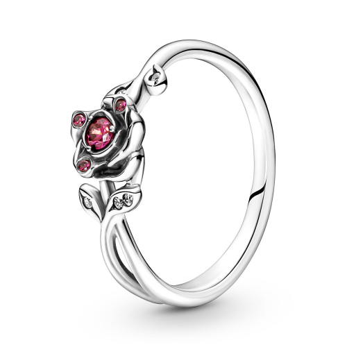 Pandora 190017C01 Damenring Disney Schöne und das Biest Rose