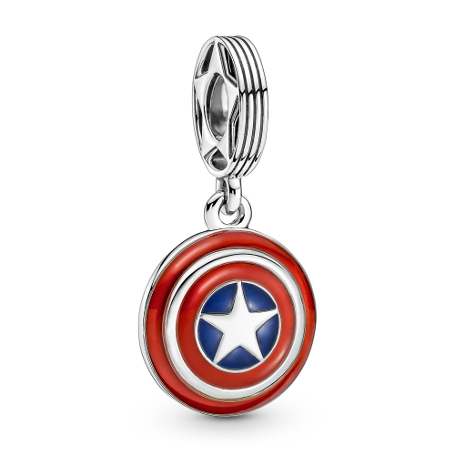 Pandora 790780C01 Silber Anhänger The Avengers Captain America Schild