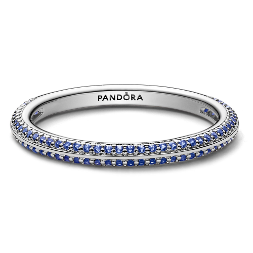 Pandora 199679C03 Silberring für Damen Pavé Blau