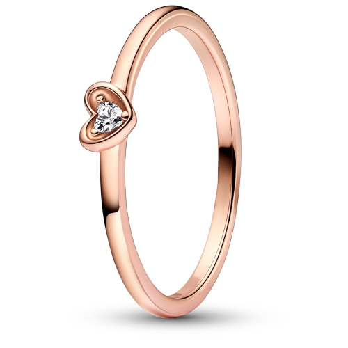 Pandora 182495C01 Damenring Strahlendes Herz Roségoldfarben