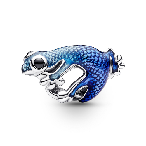 Pandora 792701C01 Charm Silber Metallisch Blauer Gecko