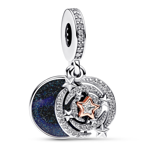 Pandora 782975C01 Charm-Anhänger Zweifarbig Sternschnuppe