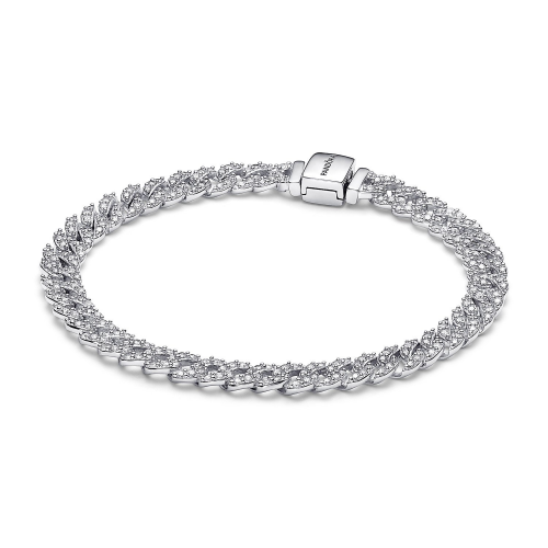 Pandora 593008C01 Damen-Armband Silber Zeitloses Pavé