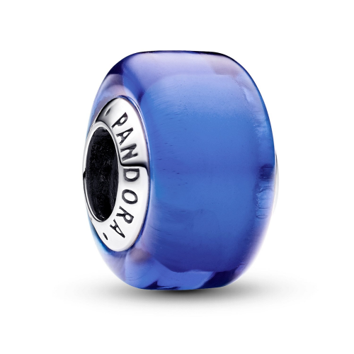 Pandora 793105C00 Charm Silber Muranoglas Blau Mini