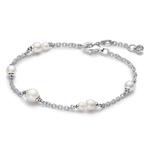 Pandora 593172C01 Damen-Armband Silber mit Süßwasser-Zuchtperlen