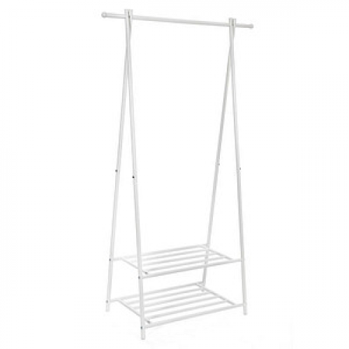 SONGMICS Kleiderständer HSR05W weiß Metall 87,5 x 155,0 cm