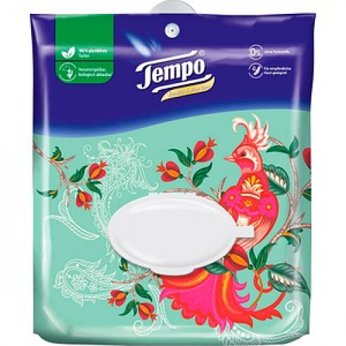 Tempo Feuchtes Toilettenpapier Kamille & Aloe Vera 1-lagig, 40 Tücher