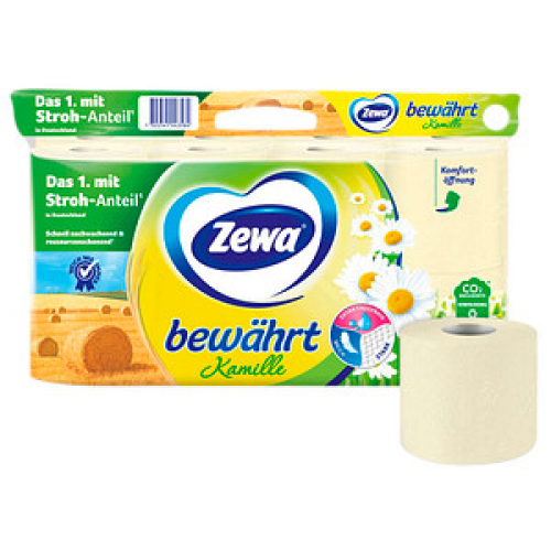 Zewa Toilettenpapier bewährt Kamille 3-lagig, 16 Rollen