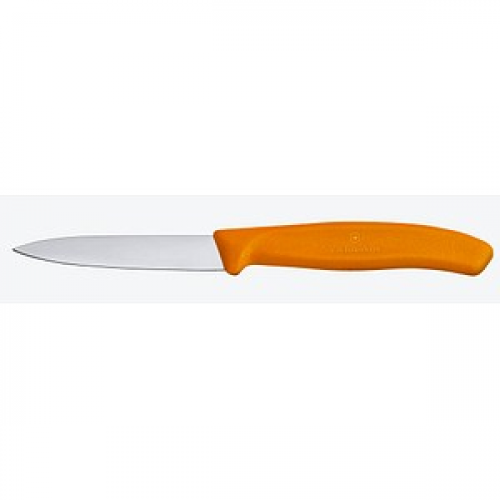 VICTORINOX Gemüsemesser Swiss Classic silber, orange, Klinge: 8,0 cm