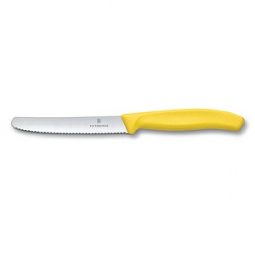 VICTORINOX Gemüsemesser Swiss Classic silber, gelb glatt