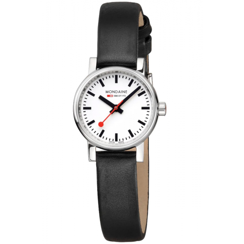 Mondaine MSE.26110.LBV Damen-Armbanduhr evo2 Schwarz 26 mm