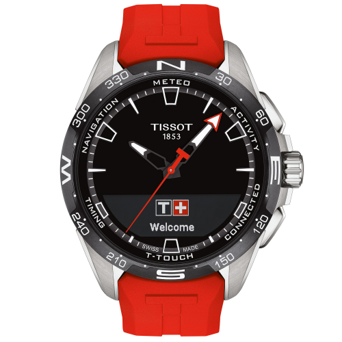 Tissot T121.420.47.051.01 Herrenuhr T-Touch Connect Solar Rot