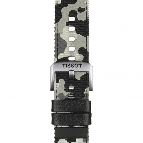 Tissot T852.046.771 Uhrenarmband 22 mm Textil Camouflage