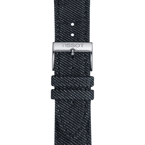 Tissot T852.046.779 Uhrenarmband 22 mm Jeans Dunkelblau