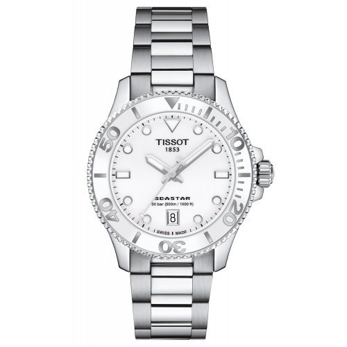 Tissot T120.210.11.011.00 Unisex-Uhr Seastar 1000 Weiß