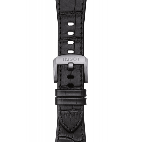 Tissot T852.047.562 Uhrenarmband Leder Schwarz für PRX Modelle