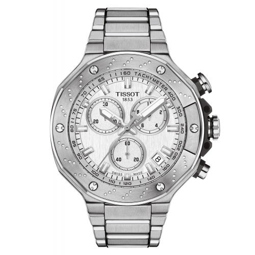 Tissot T141.417.11.031.00 Herrenuhr T-Race Chronograph Edelstahl/Silberfarben