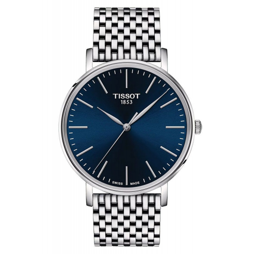 Tissot T143.410.11.041.00 Herrenuhr Everytime Stahl/Blau