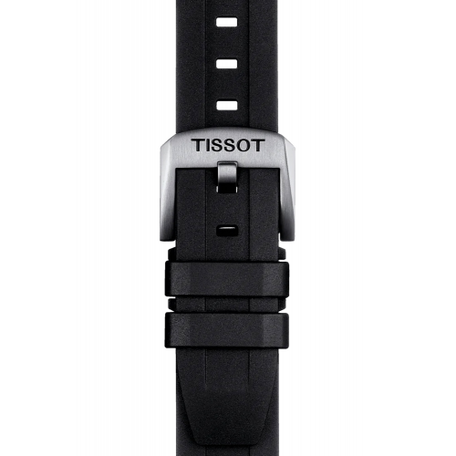 Tissot T852.044.545 Uhrenarmband 20 mm Kautschuk Schwarz