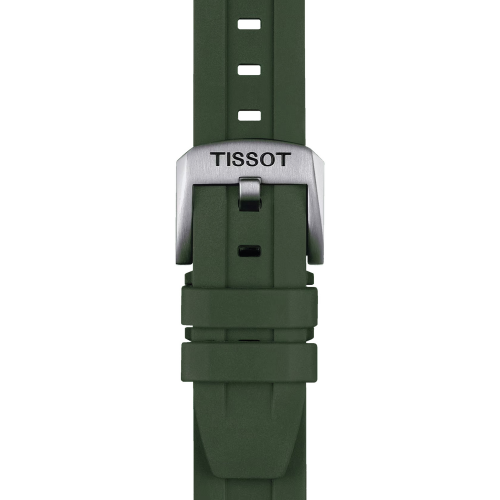 Tissot T852.049.054 Uhrenarmband 20 mm Kautschuk Khaki