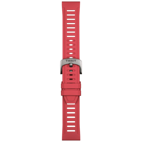 Tissot T852.049.243 Uhrenarmband 21 mm Silikon Rot