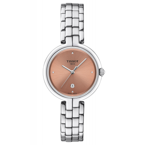 Tissot T094.210.11.336.00 Damenuhr Flamingo Pfirsichfarben