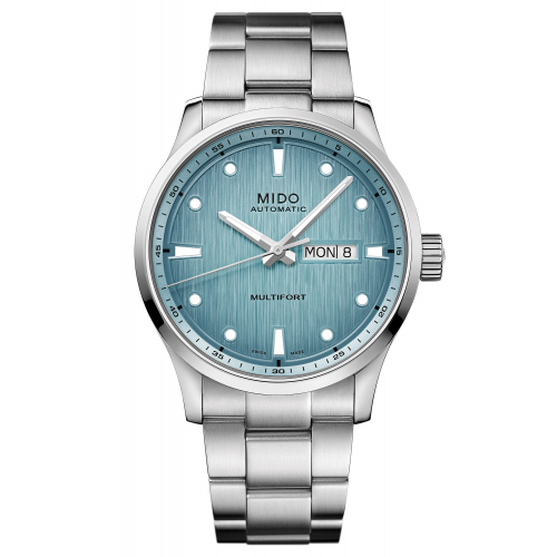 Mido M038.430.11.041.00 Herrenuhr Automatik Multifort Stahl/Eisblau