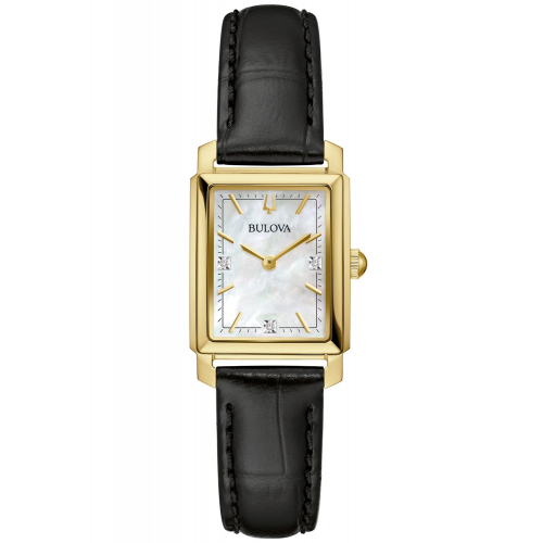 Bulova 97P166 Damen-Armbanduhr Sutton mit Lederband